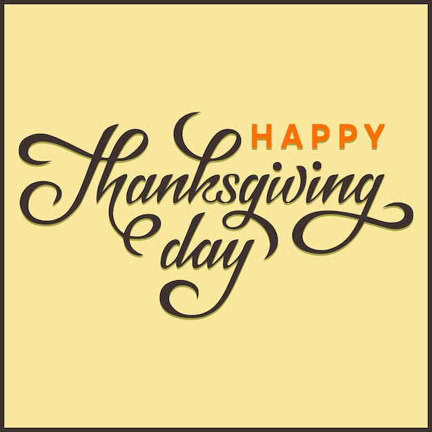 Happy thanksgiving day vector design