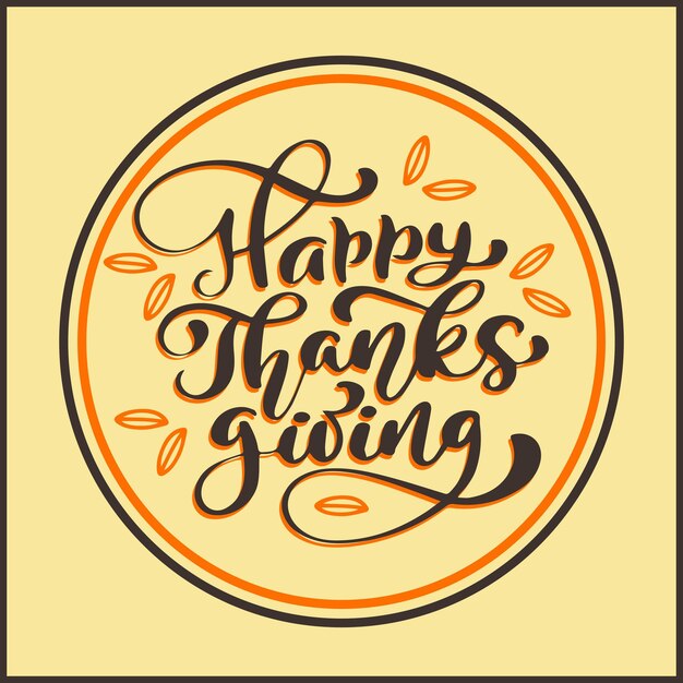 Vector happy thanksgiving day vector design