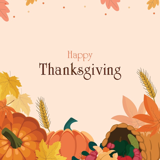 a happy thanksgiving greeting full of joy and blessings to celebrate thanksgiving