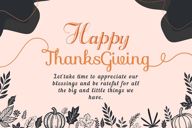 happy thanksgiving greetings card vector