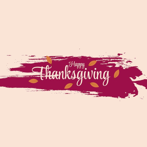 Happy thanksgiving lettering badge vector illustration