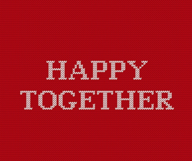 Happy together knitted