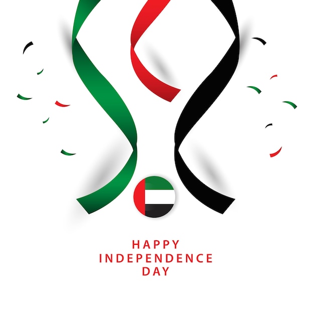 Happy UAE Independent Day Vector Template Design