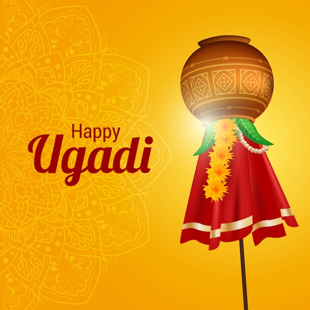 Happy ugadi background