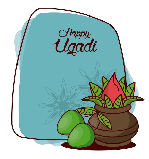 Happy ugadi design