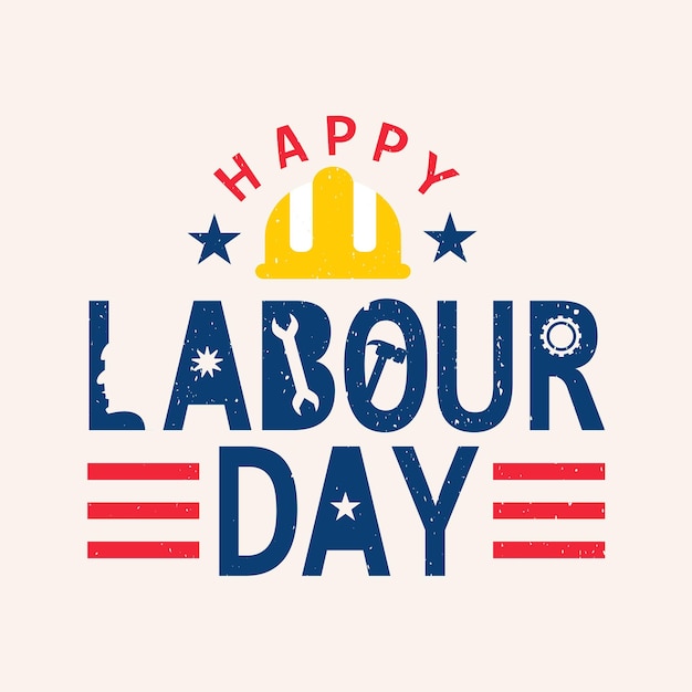 Happy USA Labor Day banner Ontwerp sjabloon Vector illustratie