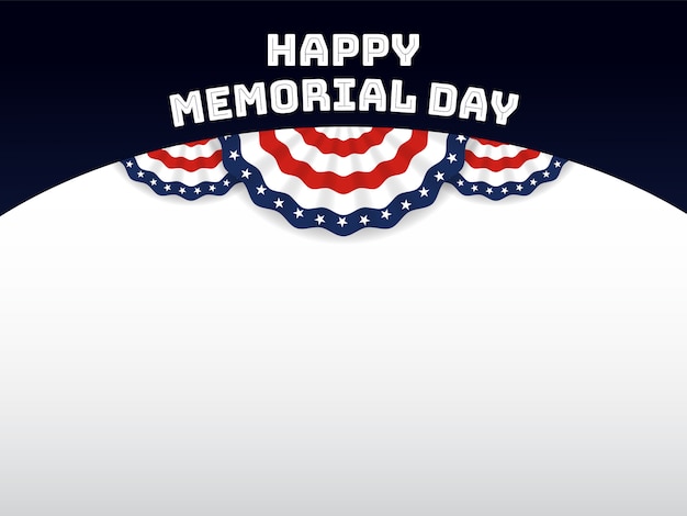 Vector happy usa memorial day background