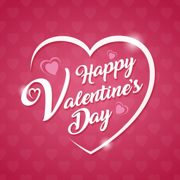 Happy Valentijnsdag banner ontwerpsjabloon