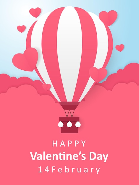 Vector happy valentine day background banner template