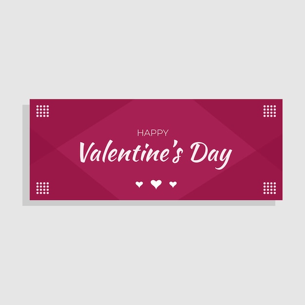 Happy Valentine Day banner design