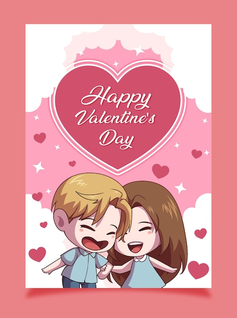 Happy valentine day couple love