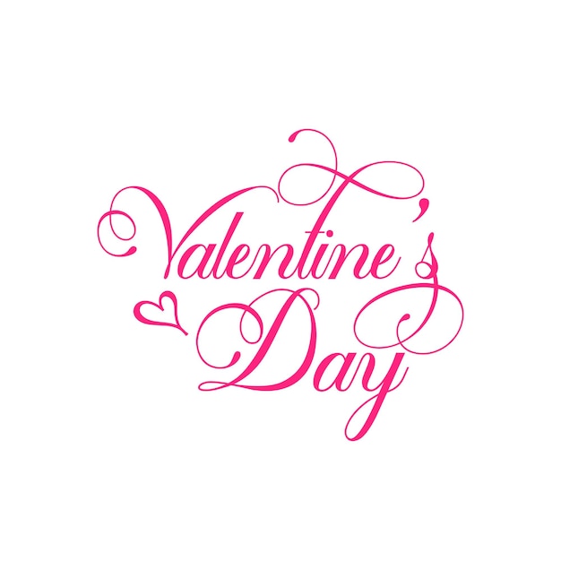 Happy Valentine Day Text Design Social Media Post Vector