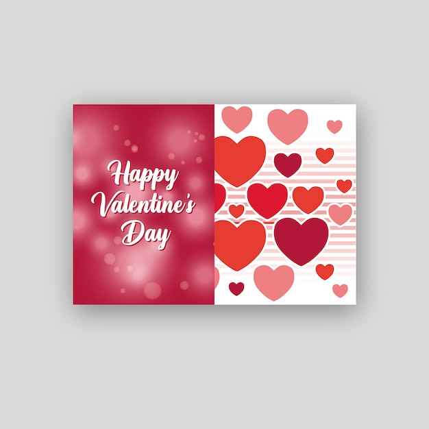 Happy valentine greeting card