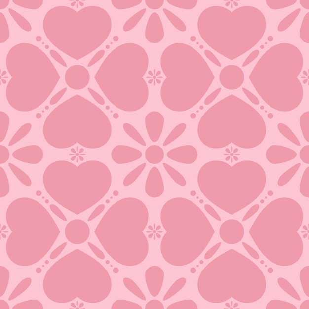 Happy valentine's concept. seamless patterns with hearts.