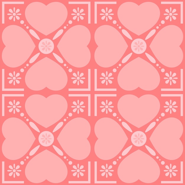 Happy valentine's concept. seamless patterns with hearts.