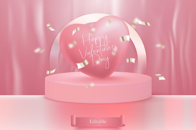happy valentine's day background fully editable vector files