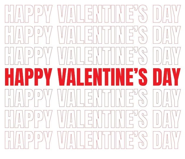 Happy Valentine's day background with trendy text effect, Happy Valentines day wallpaper