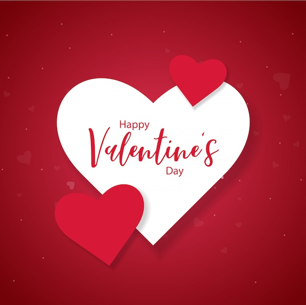 Premium Vector | Happy valentine's day background