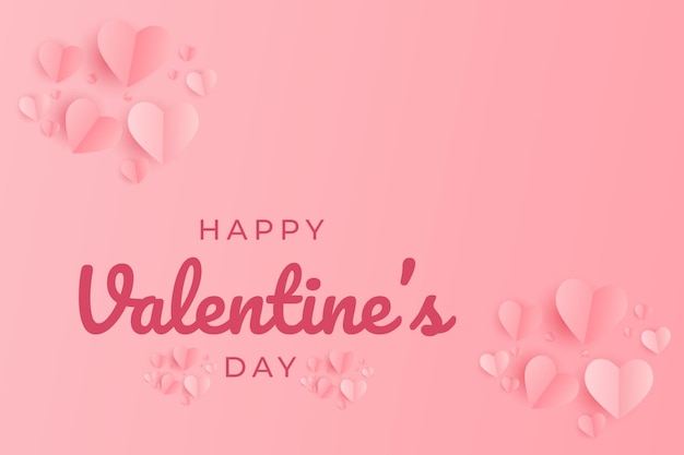 happy valentine's day banner card template design.