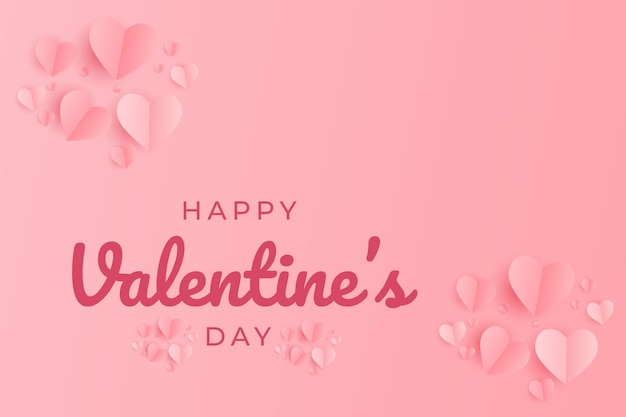 Vector happy valentine's day banner card template design.