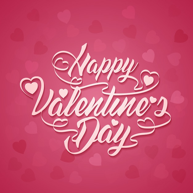 Happy valentine's day banner design template