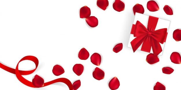 Modello di banner felice giorno di san valentino.