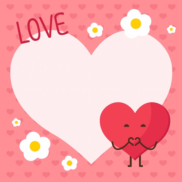 Happy valentine's day card design