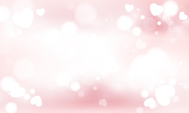happy valentine's day card hearts vector background