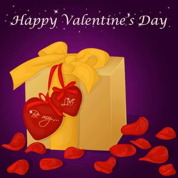 Vector happy valentine's day card