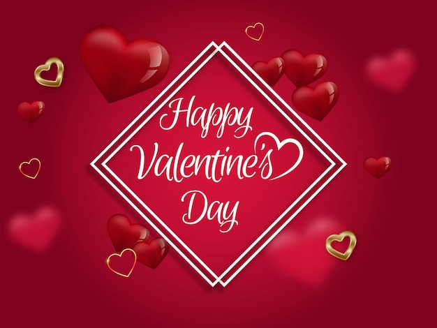 Happy valentine's day celebration background design