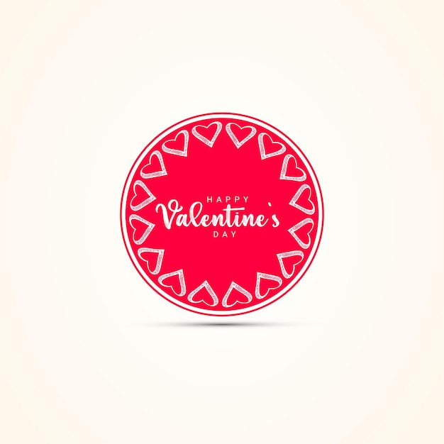 소셜 미디어를 위한 해피 발렌타인 데이 크리에이티브 디자인