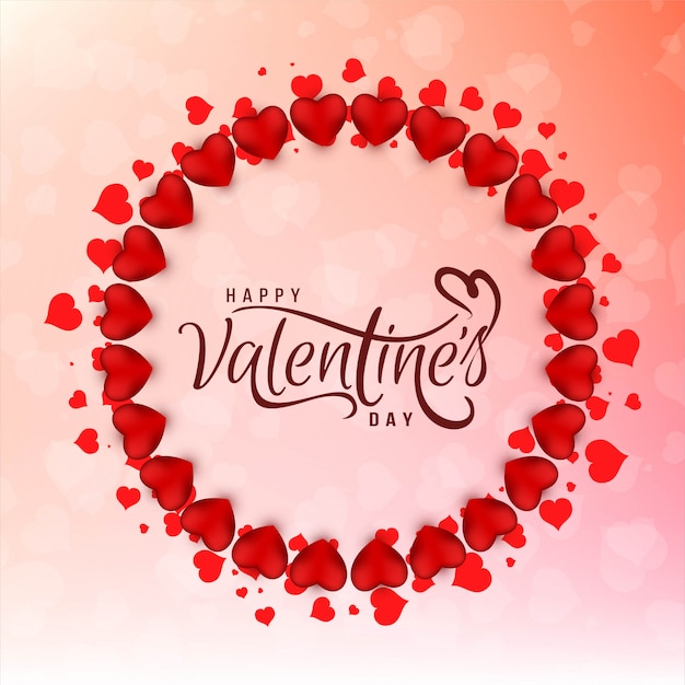 Happy Valentine's day elegant vector background 