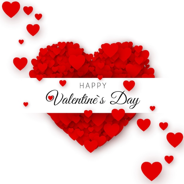 Premium Vector Happy valentine s day greeting card cover