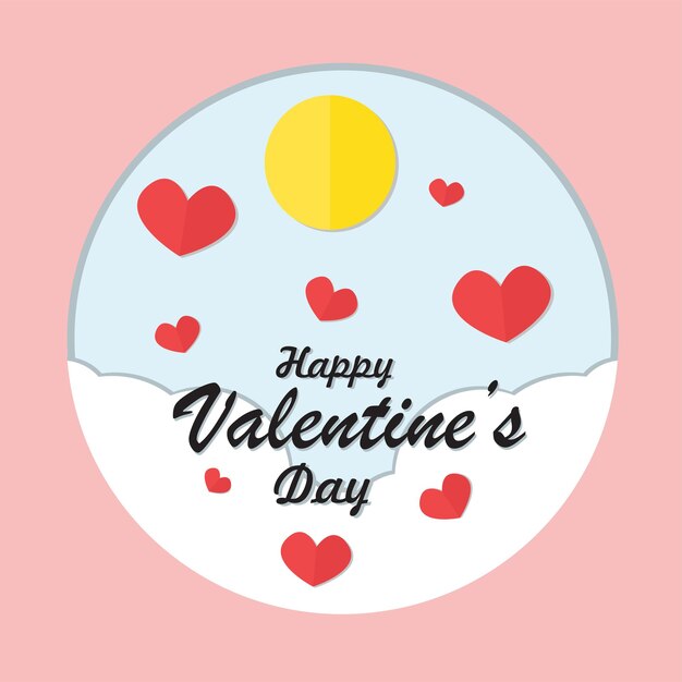 Vector happy valentine's day, greeting cards for couple