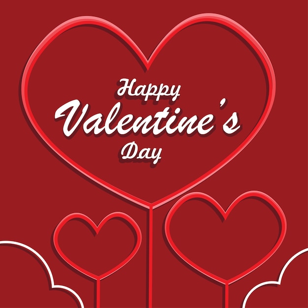 Vector happy valentine's day, greeting cards for couple