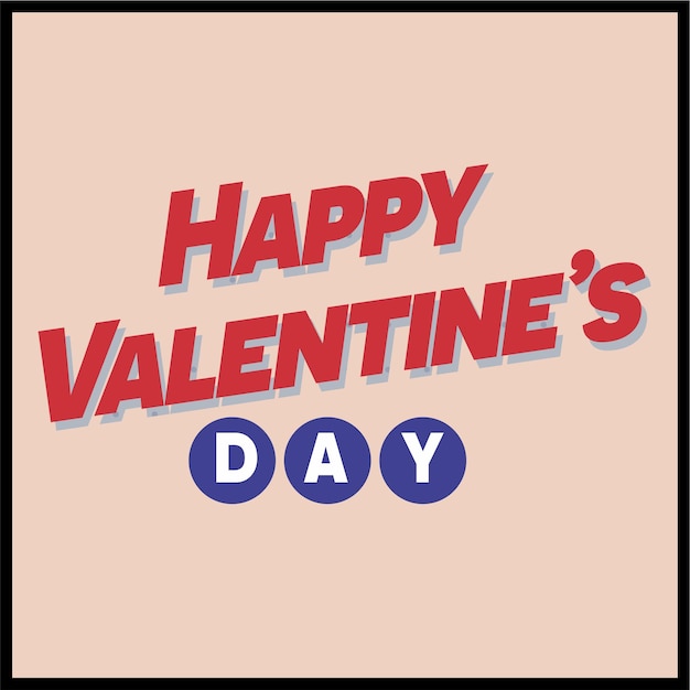 Vector happy valentine's day greeting design