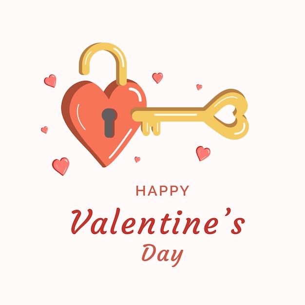 Vector happy valentine's day illustration banner