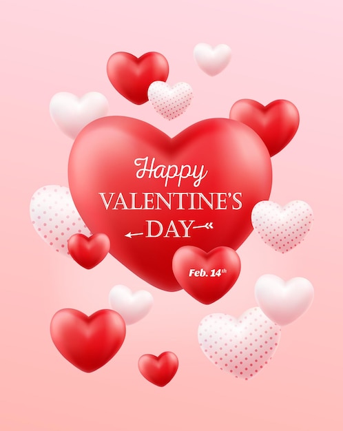 Vector happy valentine's day illustration