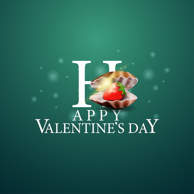 Happy valentine's day - logo met parelmoer