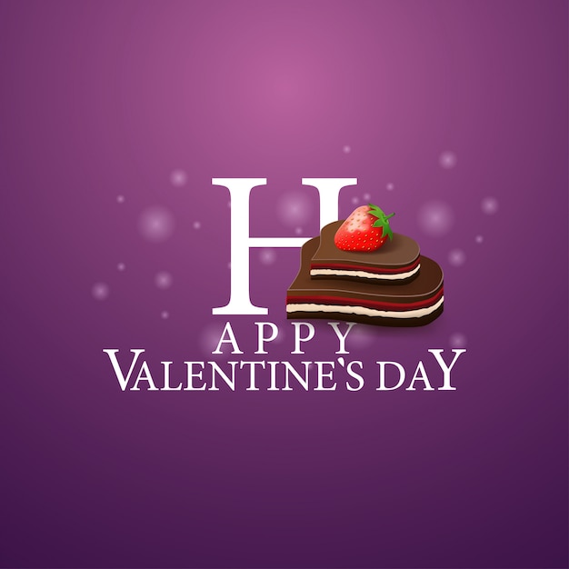 Happy Valentine's Day - logo with candy