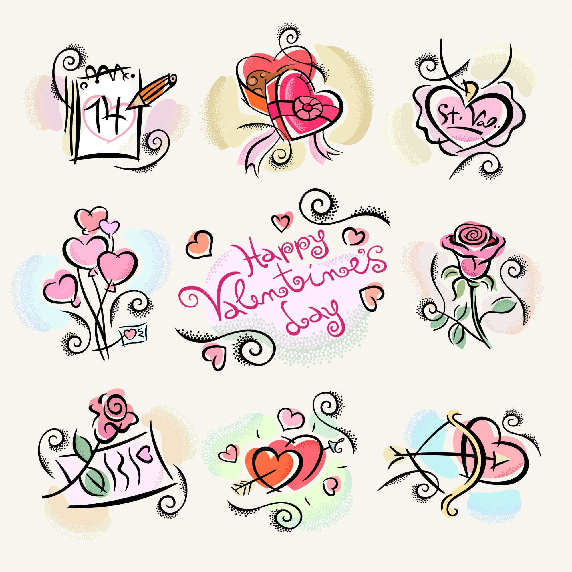 Happy Valentine's Day' Sticker | Spreadshirt