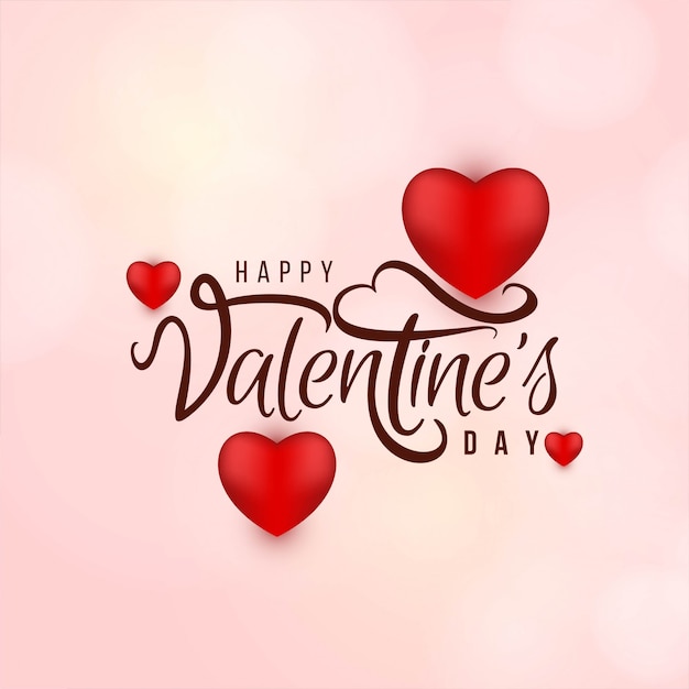 Happy Valentine's day stylish love background