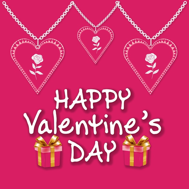 Valentine background - heart and stylish text Vector Image