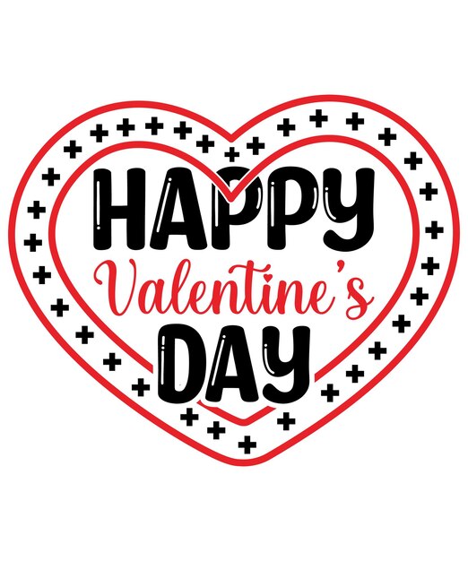 Happy Valentine's Day SVG Design