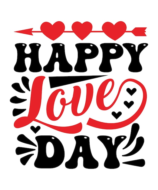 Happy Valentine's Day SVG Design