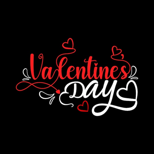 Happy Valentine's Day t-shirt design, Happy Valentine's day typography, Vector illustration