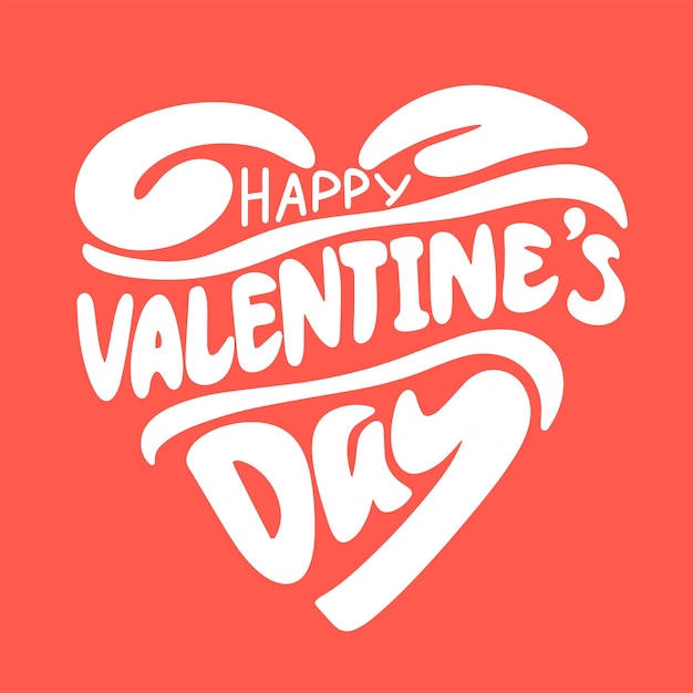 Vector happy valentine's day tekstbanner concept happy valentine's day tekst als vierkante banner vector