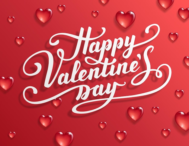 Vector happy valentine s day text