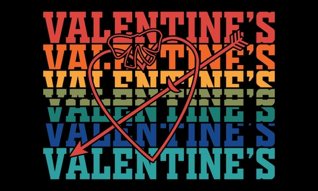 Vector happy valentine's day tshirt design internationale valentijnsdag tshirt vector en illustratie