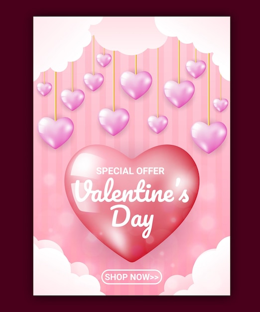 Happy Valentine Sale Poster